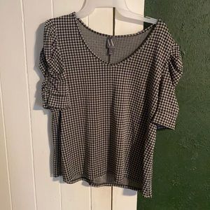 Houndstooth  blouse